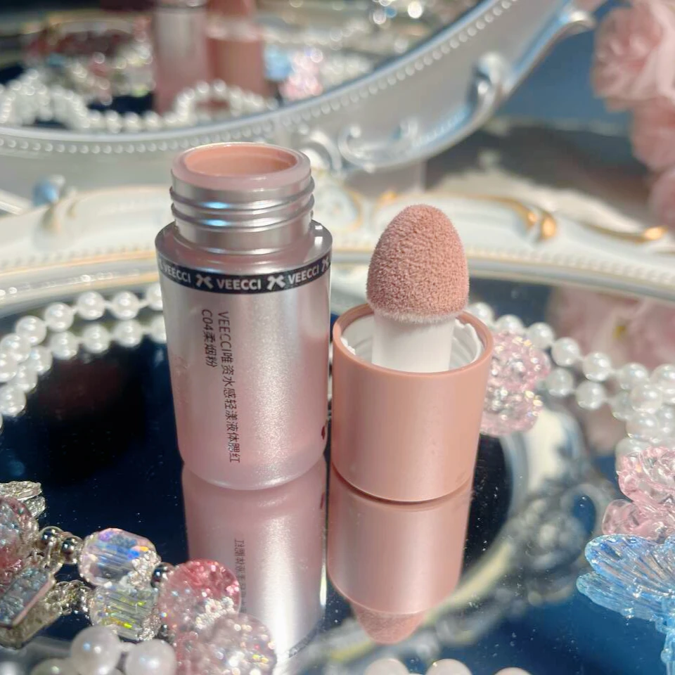 

VEECCI Liquid Blush Highlighter Contouring Bronzer Matte Shimmer Nude Rouge Balm Waterproof Longlasting Smudge-proof Face Makeup