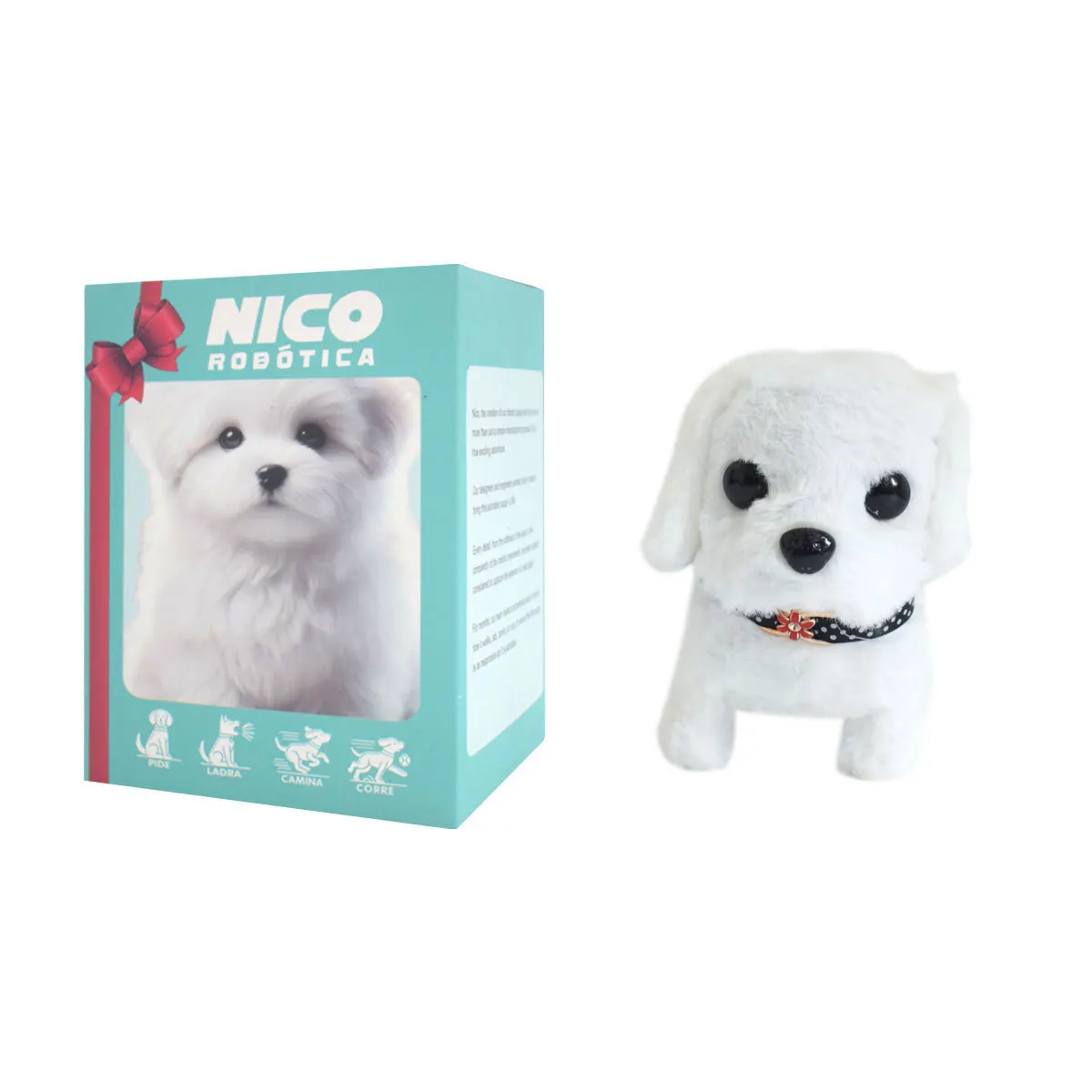 Chiot interactif chat Robot chiot en peluche chien Robot chiot marche aboiement queue Wagging marche chien jouet cadeau éducatif