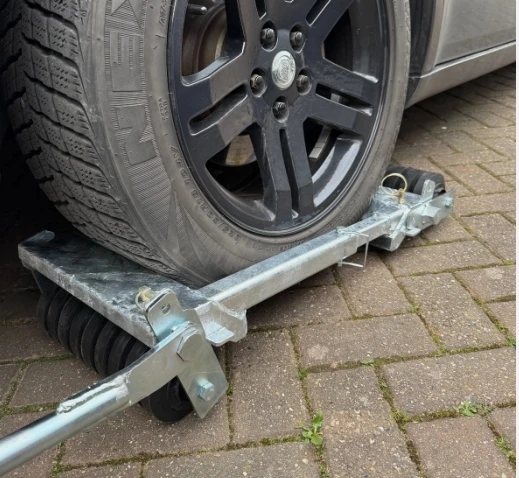 Galvanized car Dolly car truck loading roller car tire pickup