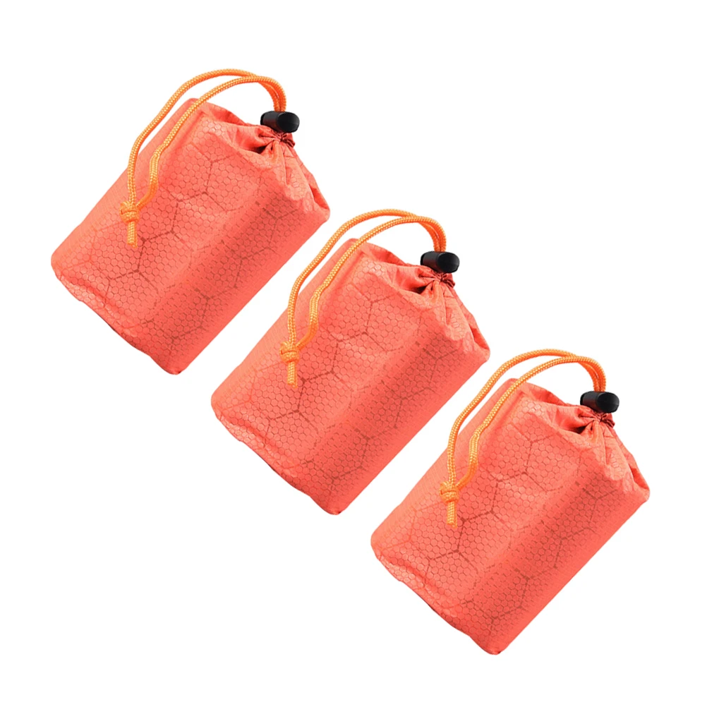 

3 Pcs Camping Sleeping Bag Storage Drawstring Sack Mini Compression Waterproof Hiking Gear Outdoor Hunting Bag Portable Travel