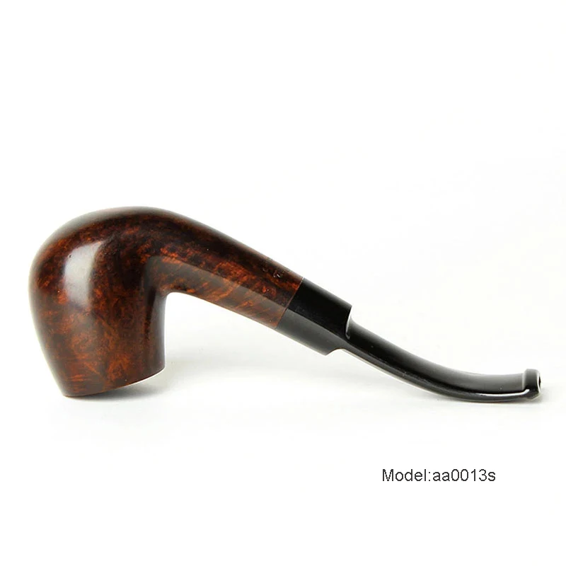 Classical Handmade Pipes Briar Wood Bent Smoking Tobacco Pipe 9mm Filter 10 Cleaning Free Tools Accessories Gift For Father