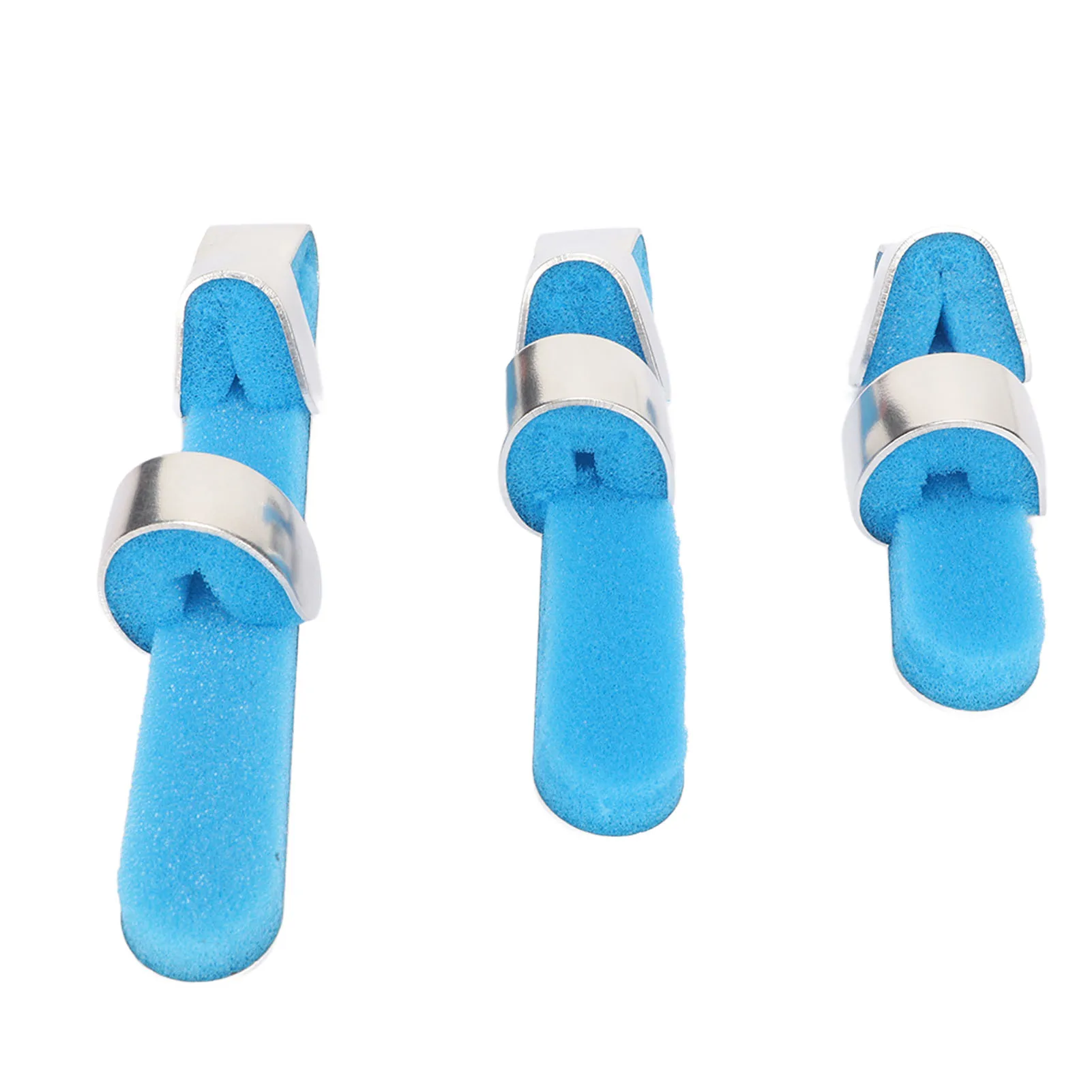 Portable 3 Sizes Metal Finger Splint Aluminium Alloy Baseball Lightweight Sponge Lining Finger Protector Support Recovery Injury