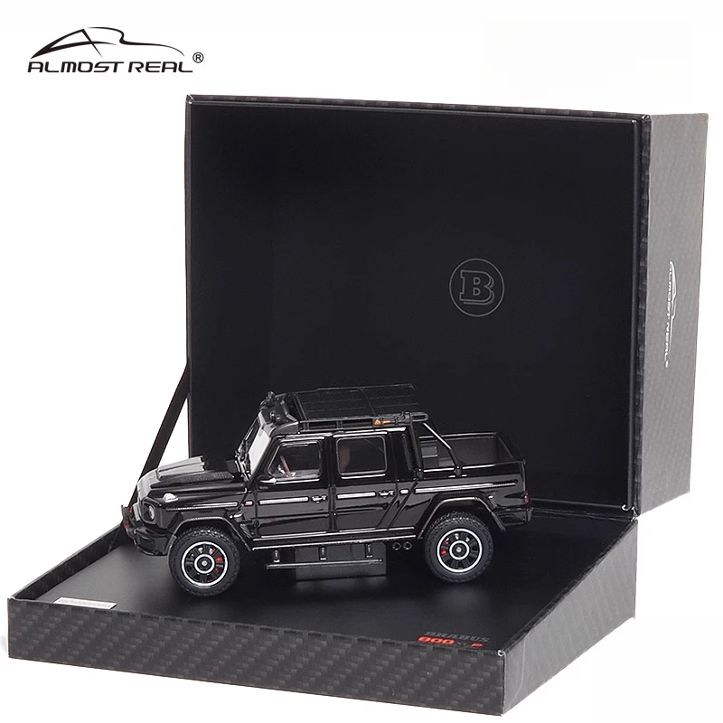 Casi real 1:43, camioneta Brabus G800 Adventure Edition XLP, coche en miniatura estático fundido a presión de aleación modelo Boom Play, colección para adultos.