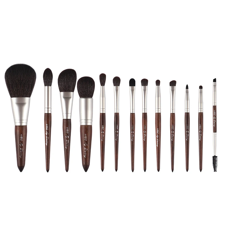 MyDestiny Makeup Brush-russet Charm 13pcs Animal Hair Brushes Set For Foundation Blusher Powder Eyeshadow Highlighter Eyebrow