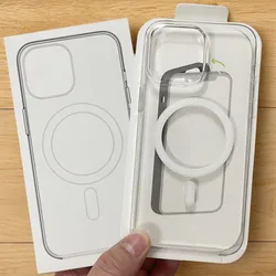 Optically Magnetic Clear Hard Cover Case for iPhone 16 Pro Max 16e 15 14 plus 13 12 Pop Animation For Magsafe Wireless Charger