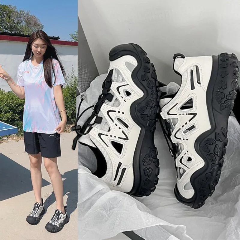 Новинка 2023 года, летняя верхняя одежда, дышащая универсальная обувь для спорта и отдыха на открытом воздухе, обувь для папы, полая альпинистская обувь, нескользящая