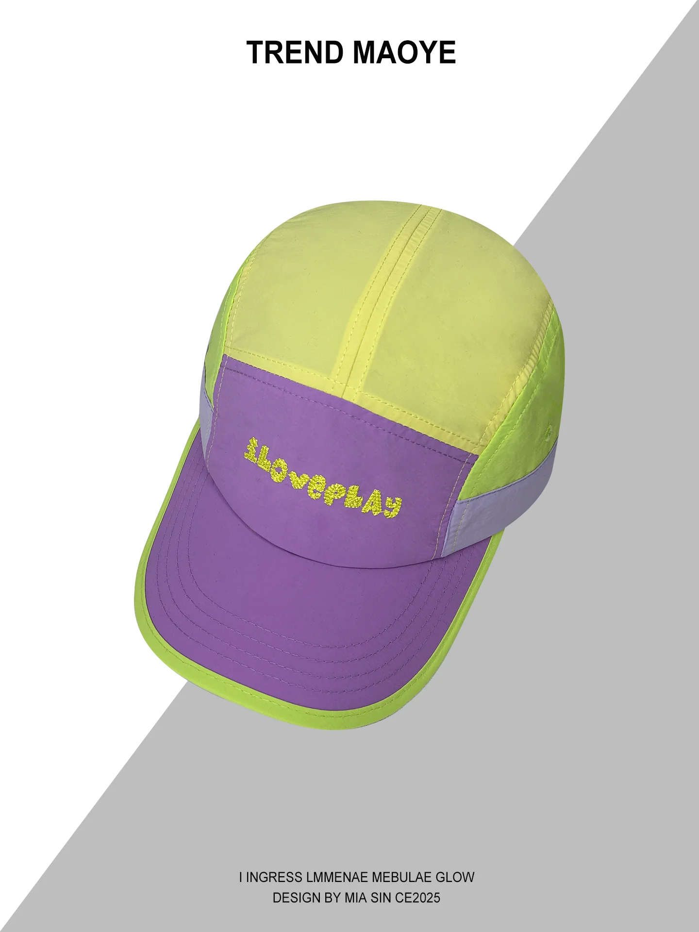 

Summer outdoor quick-drying color matching baseball cap women's outdoor sports breathable mountaineering sun hat hip-hop cap