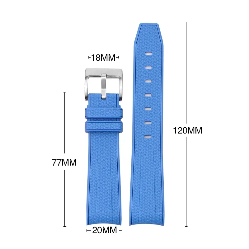 20mm Diving Strap for Omega X Swatch Joint MoonSwatch Men Women Arc Curved End TPU Rubber Bracelet for Rolex Watch Band Tools