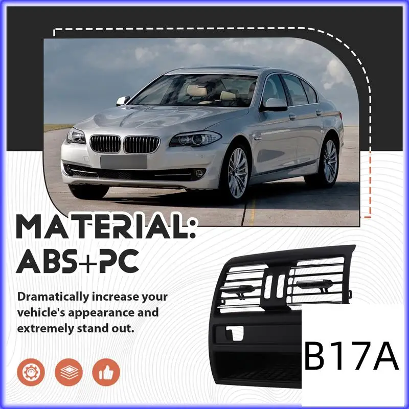 

BT-Rear Center Console Air Vent Air Conditioning Vent Car Rear Air Vent A/C Cover For BMW 5 Series F10 F11 64229158312 615284469