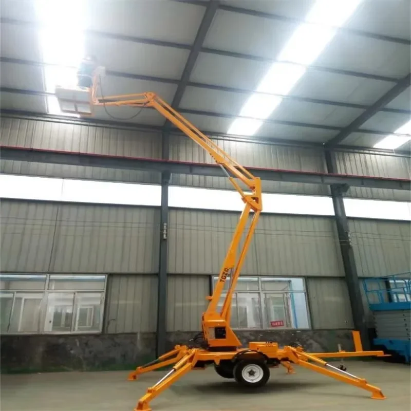 18m Curved Arm Self-Propelled Lift Articulated Lifting Platform Diesel Engine