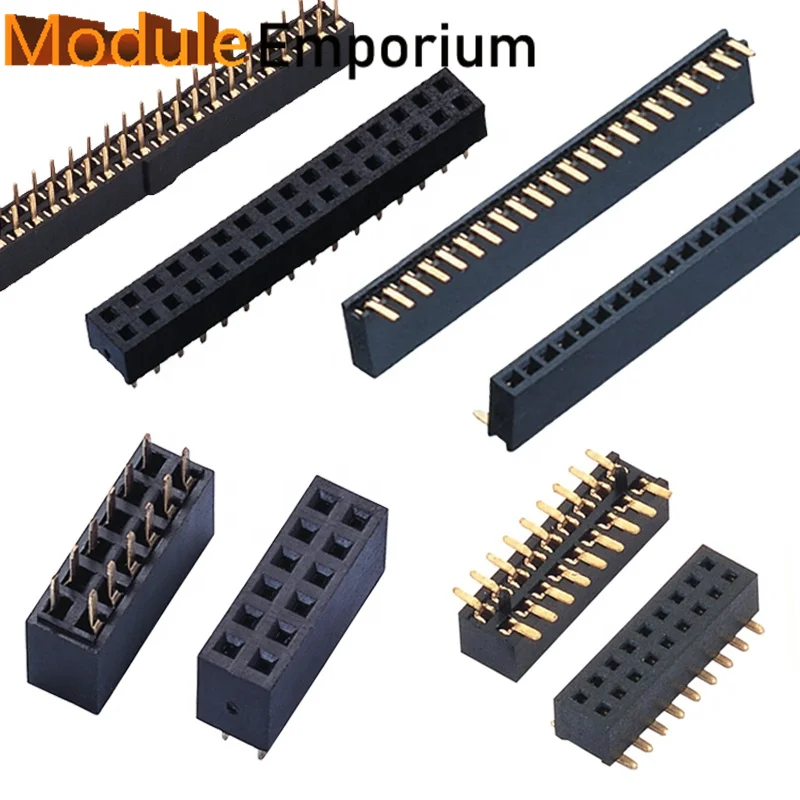 Embase de broche à double rangée simple, douille 600, embase de broche 2mm, 2.0mm