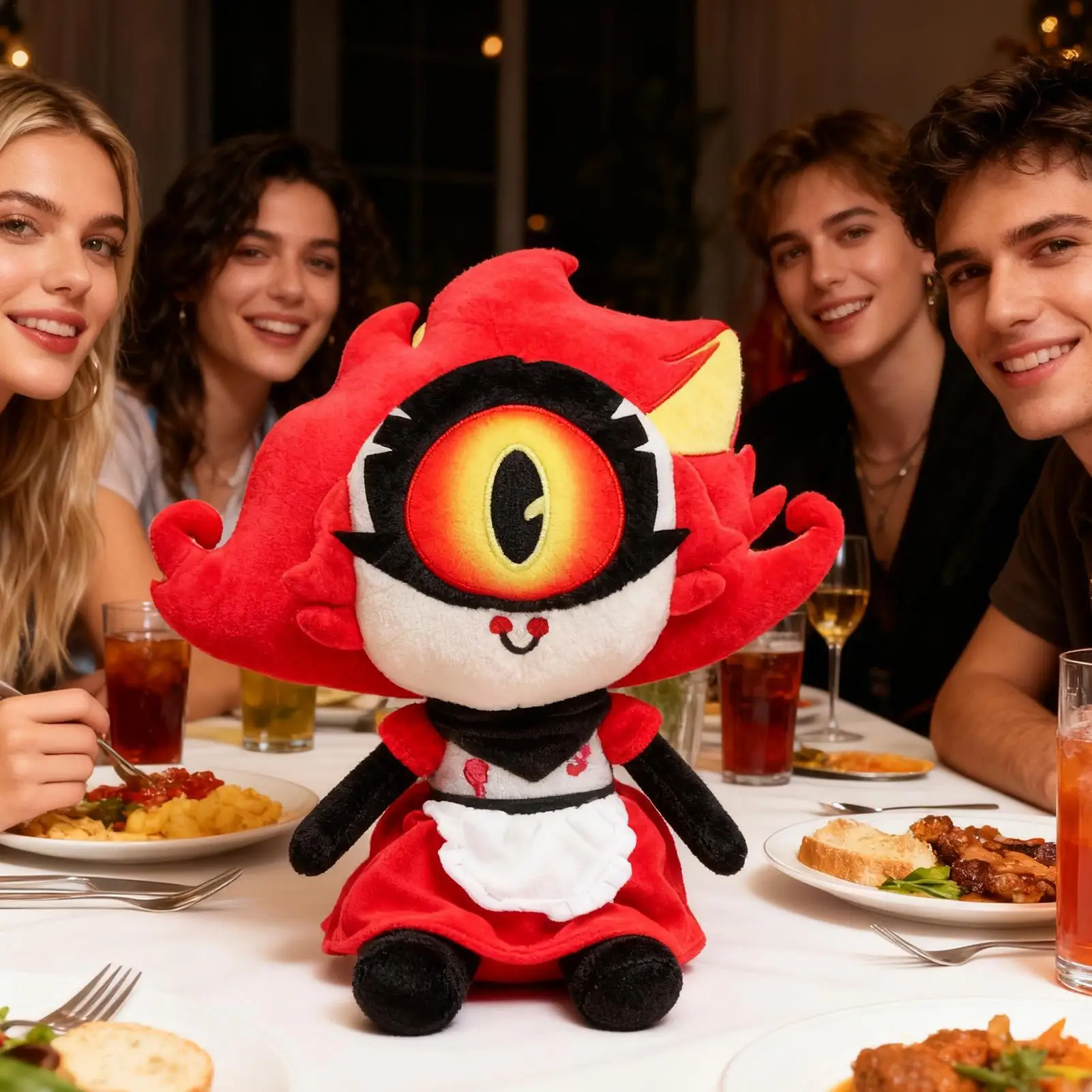 

Plush toys JiNeferti peripheral doll gifts HellInn plush toys Anime Plush Soft Cute Collectible Home Decor for Kids Adults Fans