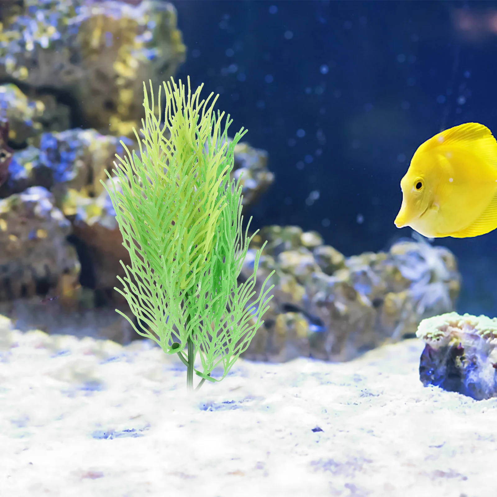 

Aquarium Hornwort Plant Decor Fish Tank Green Ornaments Artificial Realistic Lightweight Fish Tank Adornment Aquarium Plant