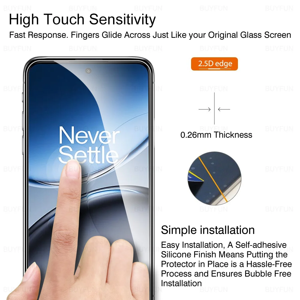 Protetor de Tela de Vidro Temperado para OnePlus, Película Protetora HD, Nord 4, 5G, CE4, CE4Lite, 1 +, Nord4, 2024