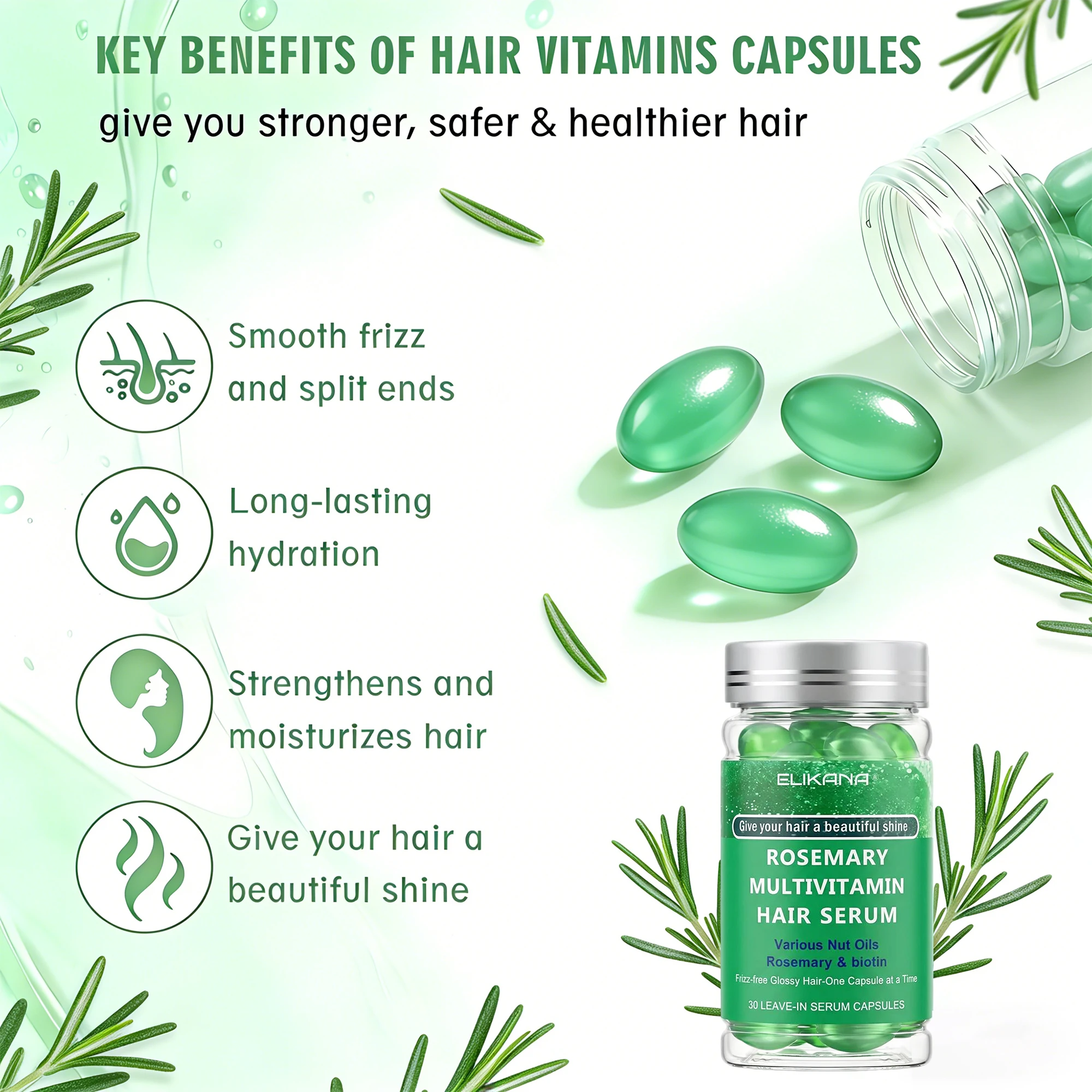ローズマリービタミンヘアマスクカプセルは、複数のヘアケア成分 - Hair Care Capsule のレビューと価格