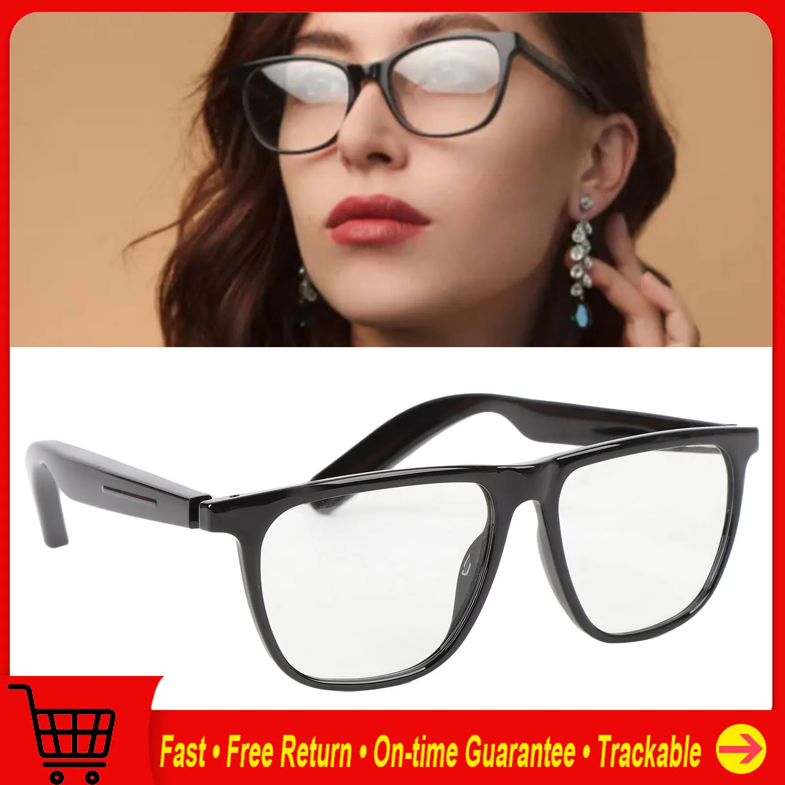 نظارات بلوتوث الذكية مع التطبيق مكبر صوت هاي فاي للحد من الضوضاء هيئة التصنيع العسكري Ai نظارات الترجمة يدعم 134 لغة لمكالمات الموسيقى #1