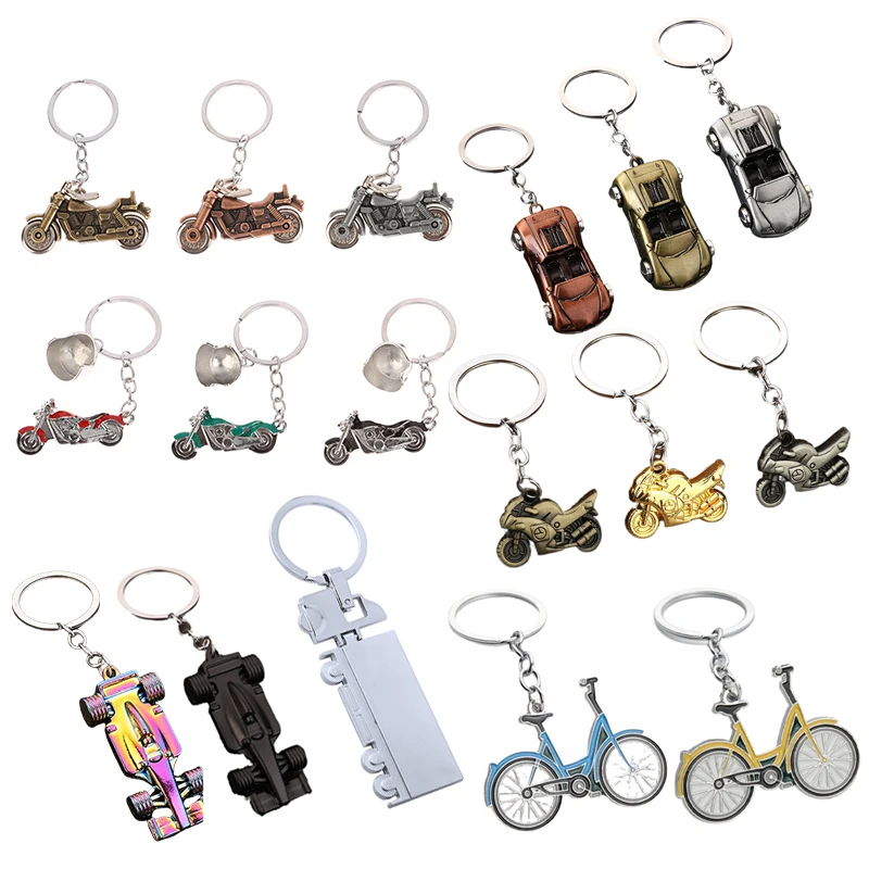 1pcs3D Auto Car Charm Keyring Motorcycle Pedal Key Chain Chain Keyfob Key Holder Keychain Accessories