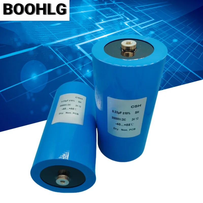 

1PCS Inductive Invisible Polypropylene Film Capacitor 0.33UF 330nf 30000V 30KV 90X185MM