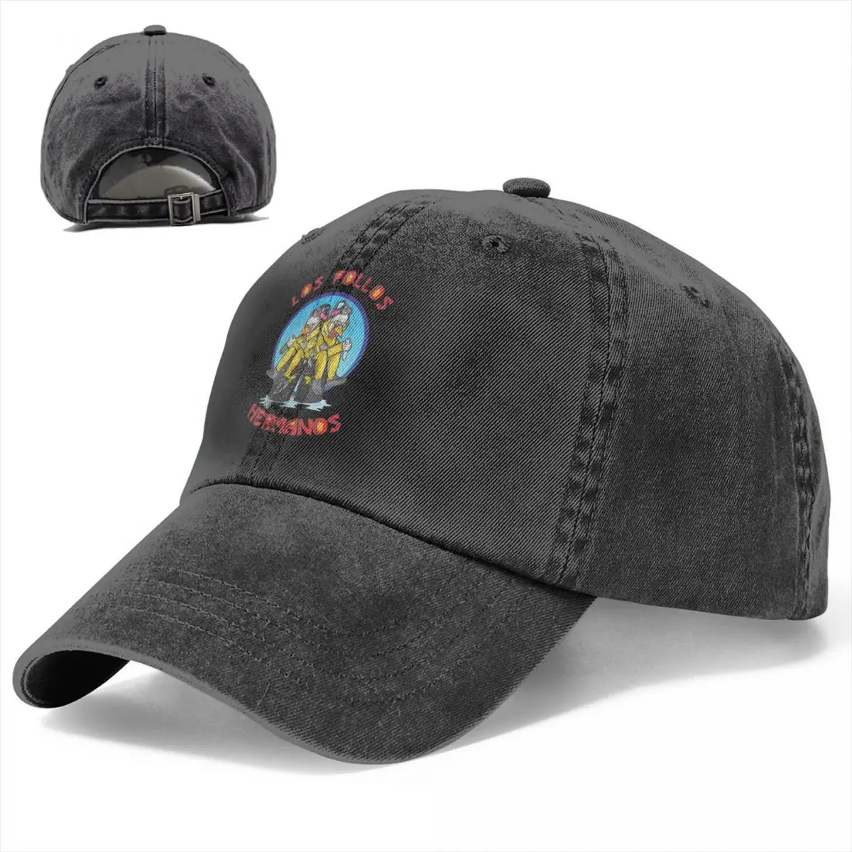 Bonés de beisebol para homens e mulheres, angustiado lavado frango irmãos Snapback, chapéu para exercícios ao ar livre, chapéu da moda Los Pollos Hermanos