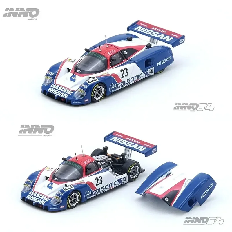 

PreSale INNO 1:64 NISSAN R89C LE MANS 1989 No.23 Opened Hood Diecast Diorama Car Model Collection Miniature Toys