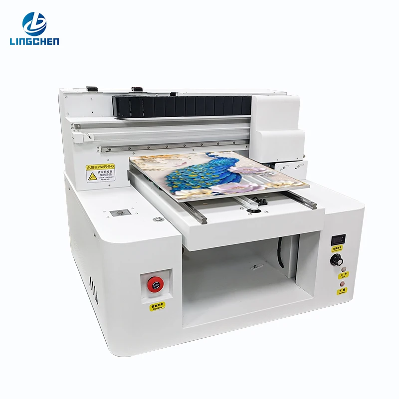 UV 4060 Flatbed Printer Cylindrical Flat Tile Glass Wall Painting Metal Curved Surface Stereo Surface Inkjet Printer