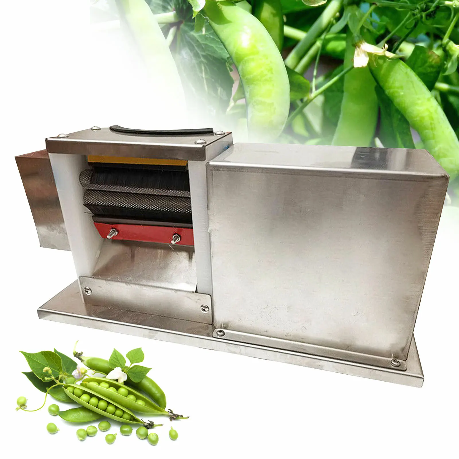 

Commercial Electric Bean Sheller Machine For Pea Peeling Removing 50RPM High Efficiency
