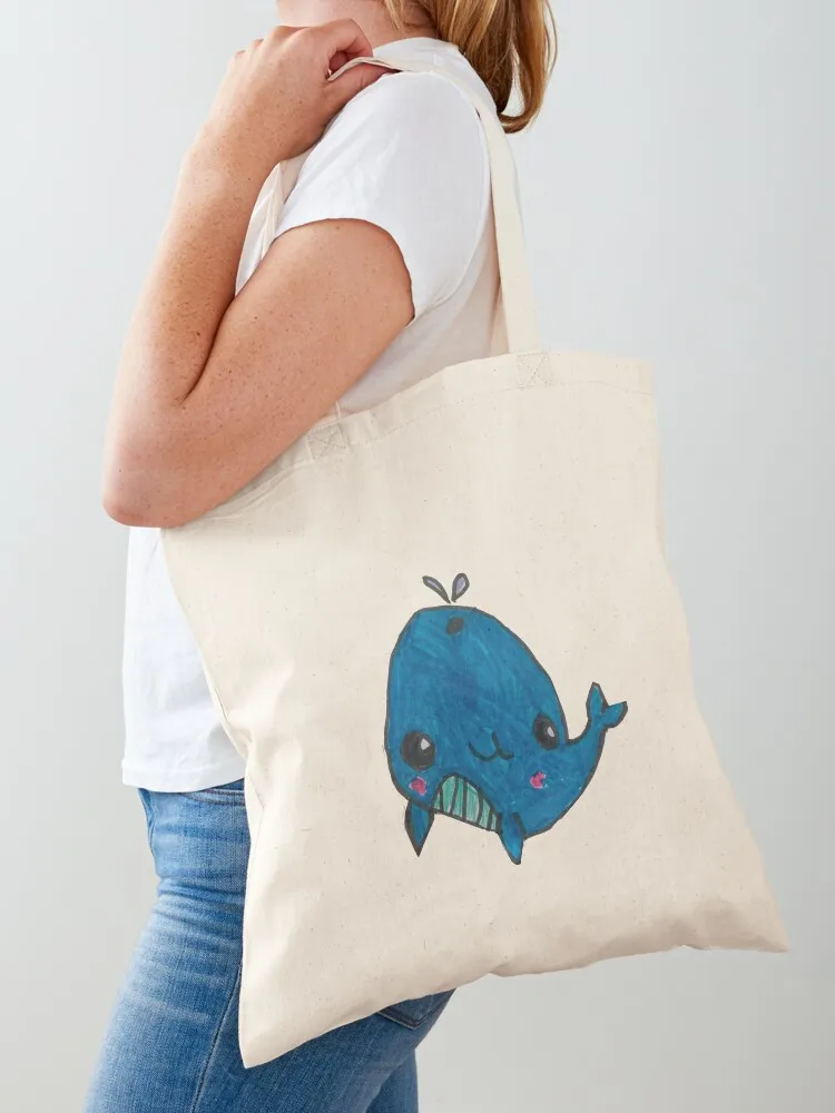 

Whale - Cute Cartoon Kid Drawing Tote Bag women bag canvas bags the tote bag shopping trolley