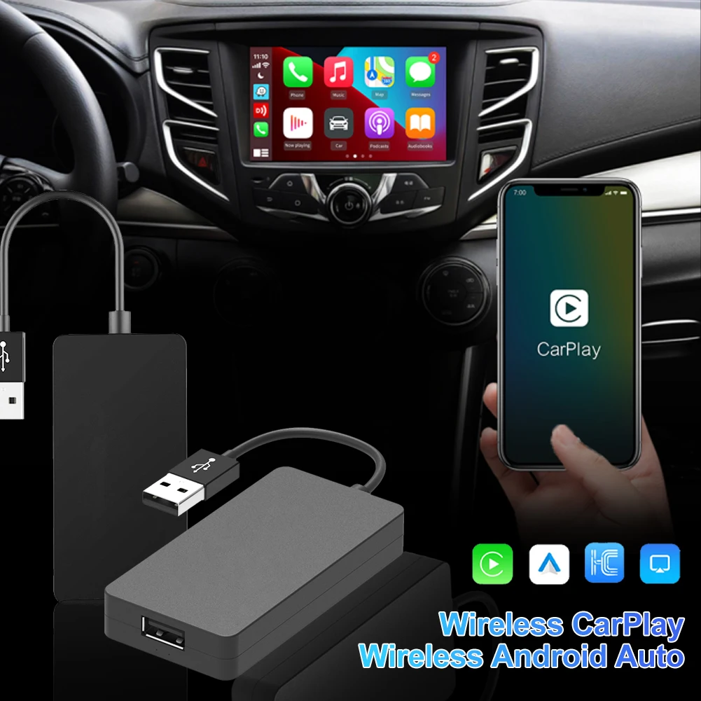 USB Wired/Wireless CarPlay Dongle Wired/Wireless Android Auto Adapter Mirrorlink Bluetooth Auto Connect For Android Car Stereo