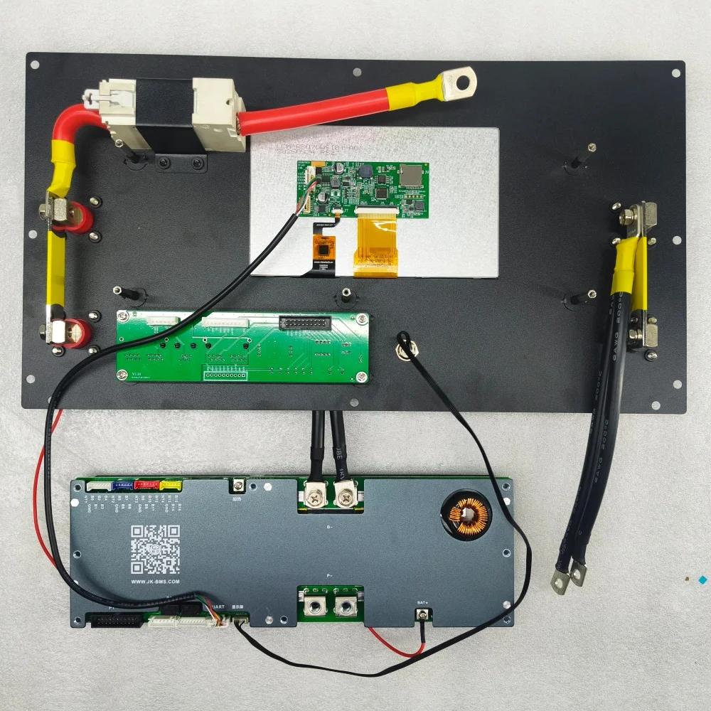 XR13 MB314 16S 51,2V 7 Zoll LCD JK BMS LiFePO4 Batteriebox DIY-Kit für EVE CATL 310AH MB314 320AH – Detail 12