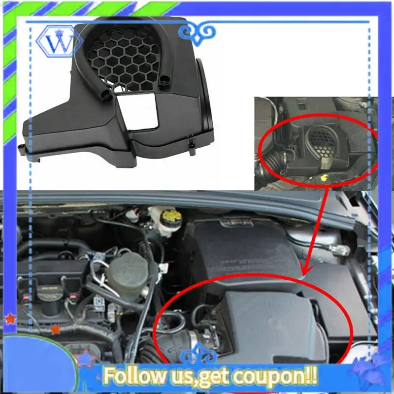 M46K-フォード フォーカス ST RS クーガ 2012-2018 2014 エアインレットフィルターボックス インレットプロテクション インテークキャップ エスケープ 2012 C-MAX MK3 MK 3.5用