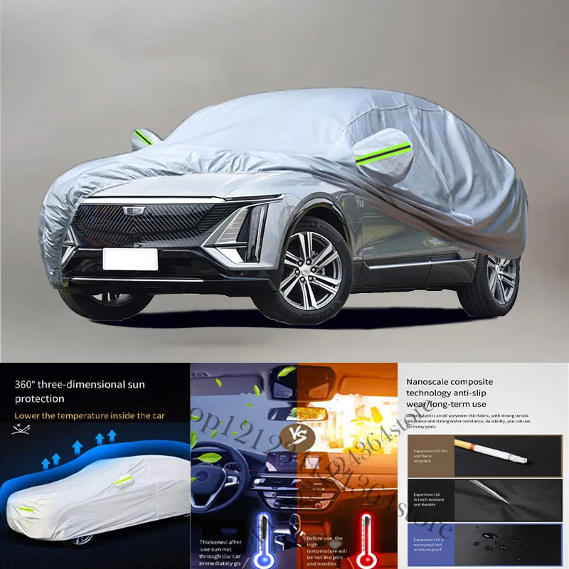 

For Cadillac Lyriq Auto Anti snow Anti dust Anti-uv Anti peeling paint And Anti Rainwater 210t car cover Car cover protection