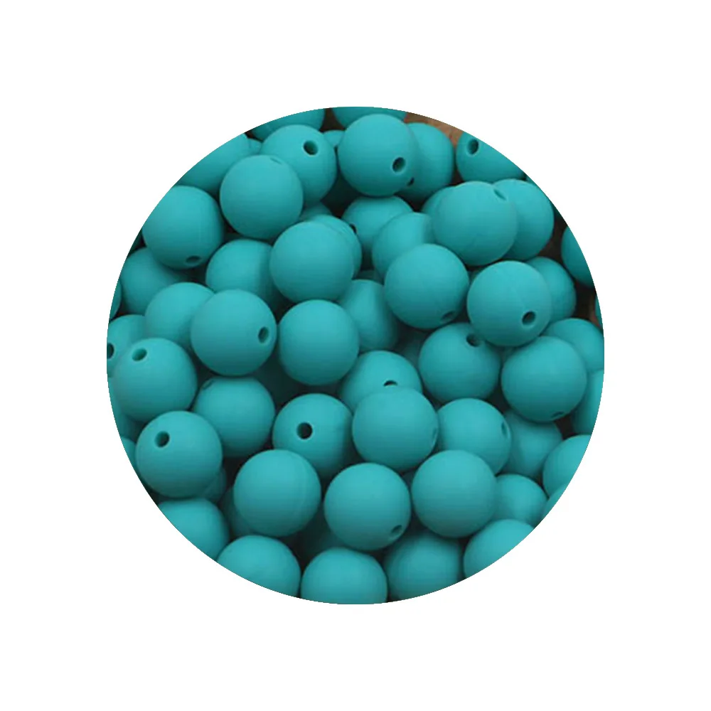 50 stks/partij 12/15mm Nieuwe Kleur Siliconen Kralen Kralen Voor Sieraden Maken DIY Ketting Armband Sieraden Accessoires