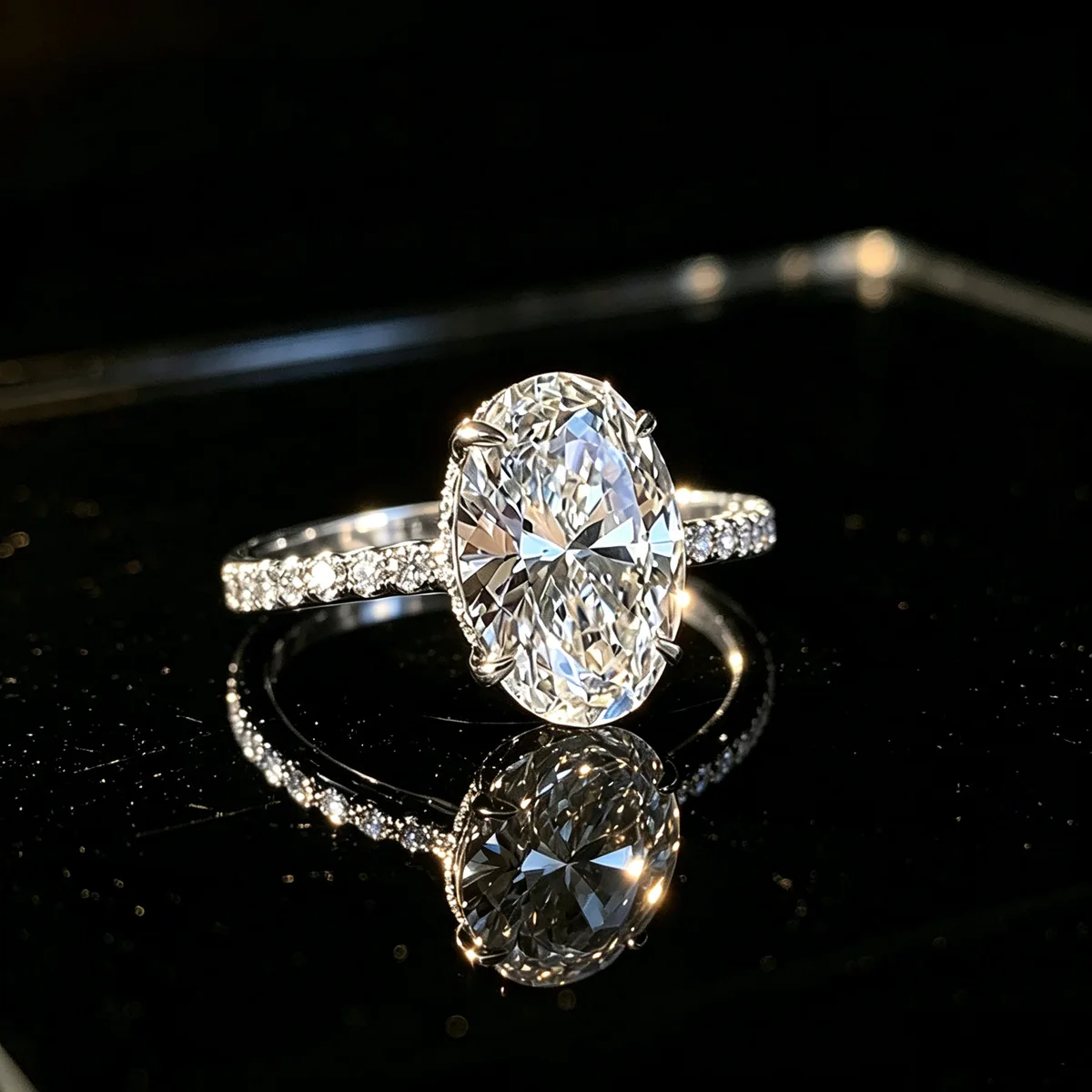 Cross-border explosion Amazon European and American light luxury style niche copper inlaid with diamonds zircon ring closed TK