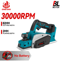 ONEVAN Brushless Electric Planer 30000RPM Cordless Rechargeable Handheld Furniture Cutting Planer tools For Makita Battery Pin