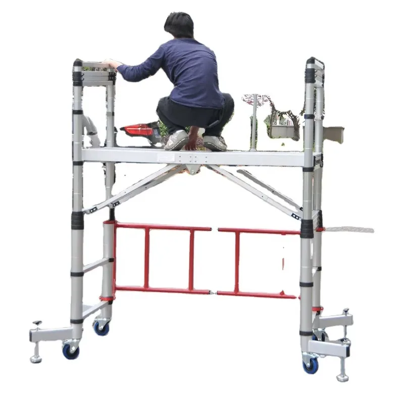 Certified telescopic scaffolding aluminum safety scaffolding aluminum ladder building for sale