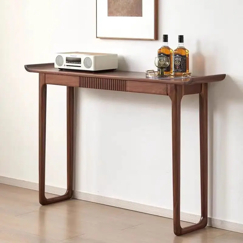 Entrance table Solid wood table Incense case  corridor Entrance platform against the wall Strip case door