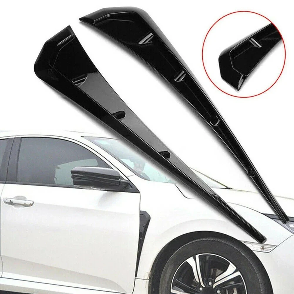 Car Side Fender Spoiler Trim ABS Material Carbon Fiber Pattern Wind Gills for Improved Aerodynamics and Fender Protection
