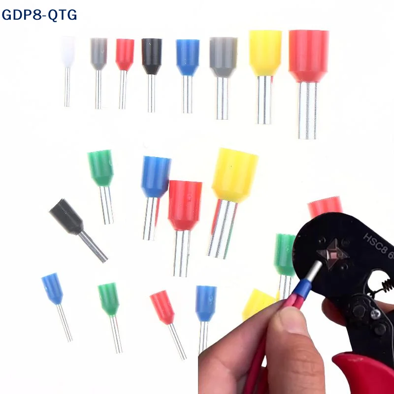 Quente! 450/700/1250 peças terminal de extremidade de pino de cabo isolado crimper elétrico bloco de terminais tubulares conector kit de terminais de fio