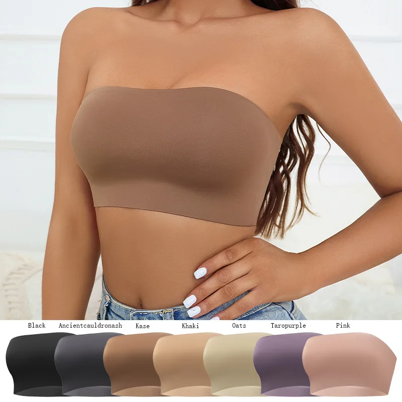 

Large size seamless ice silk anti peeling underwear for women's bras,sexy upper support,comfortable and breathable for women's