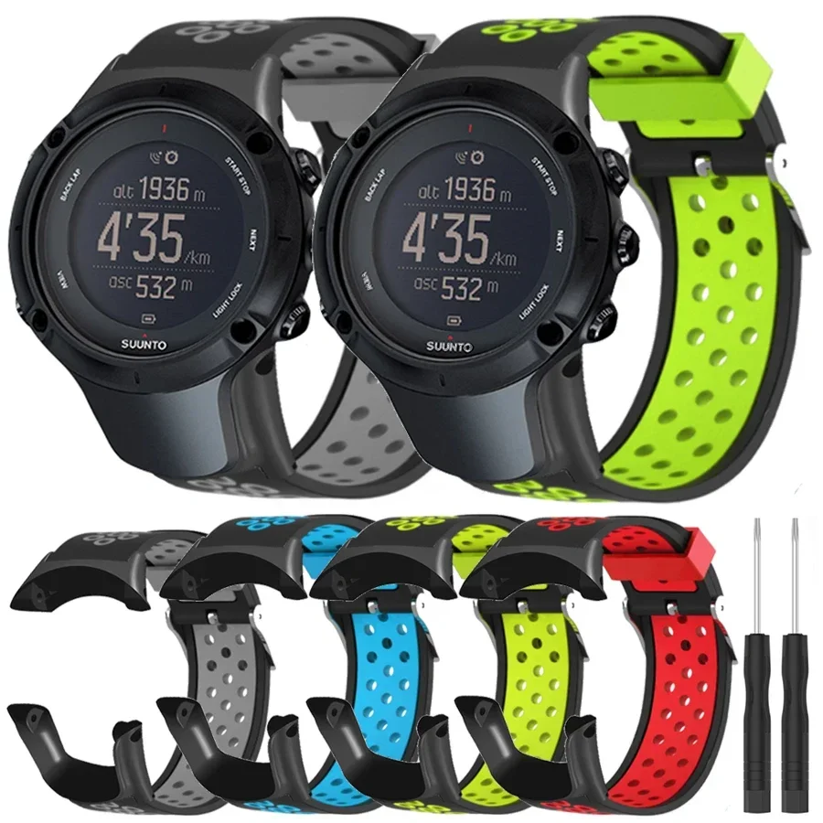 

Watchband for SUUNTO Ambit 3/3 Run Strap Sport Silicone Replacement Wristband for Suunto Ambit3 Sport Band Watch Bracelet