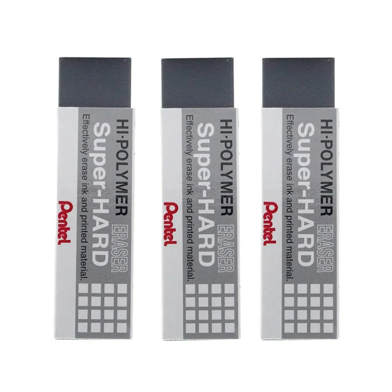 Pentel ZEB20 Super Hard Ink Eraser 3Pcs/Lot Gel Pen Fountain Pen Frosting Eraser Scrub Correction Stationery For School