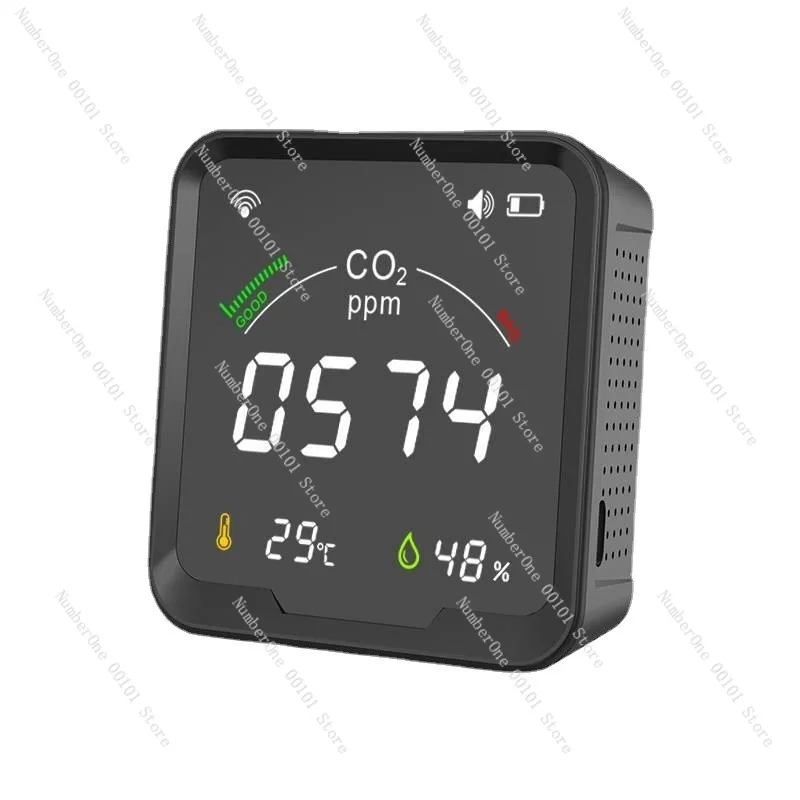 WiFi smart air box CO2 concentration detector, temperature and humidity gas intelligent detection
