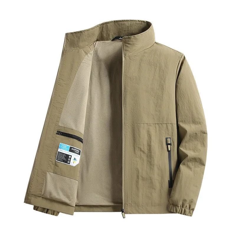 

Трансграничные бестселлеры: Мужские свободные повседневные ветровки с воротником-стойкой, осенне-зимние новинки, большие размеры