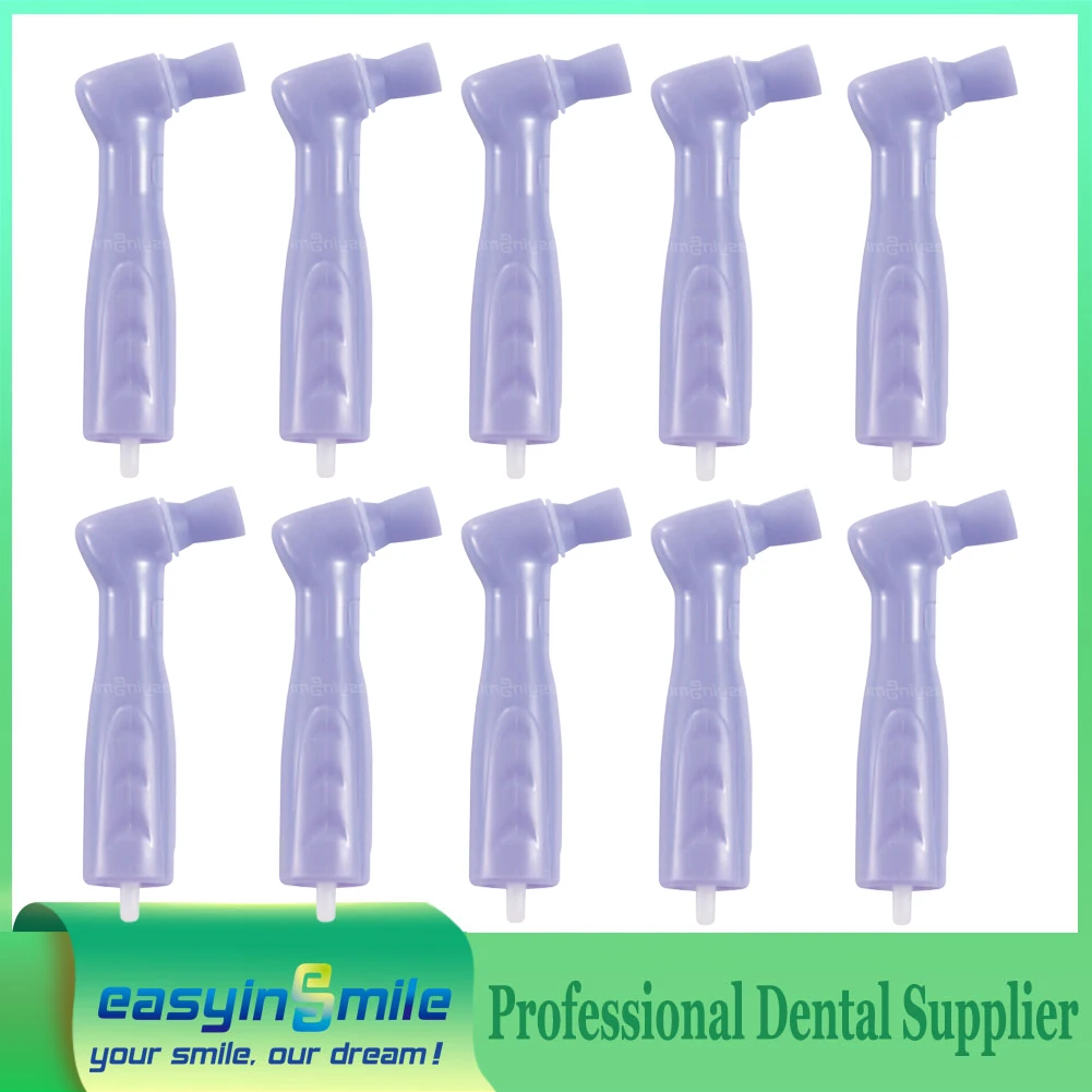 

10pcs Dental Prophy Angle Polish Cup Disposable 105° Contra Angle Polish Brush