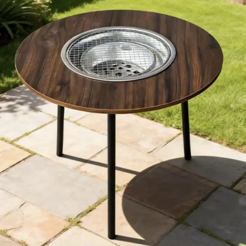Modern Aluminum Folding Dining Table Outdoor Portable Height Adjustable BBQ Picnic Camping Furniture Lightweight Durable