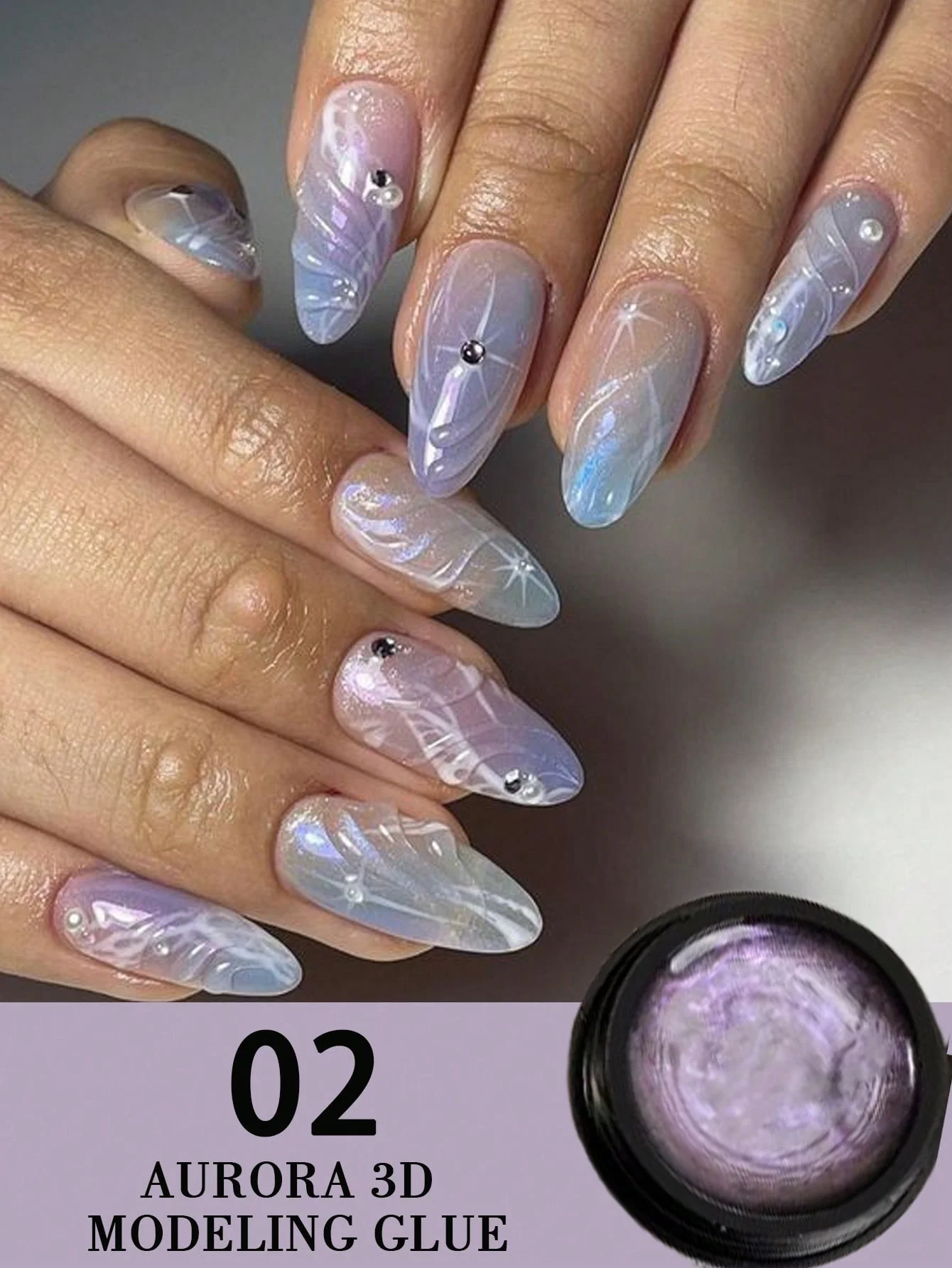 5ML UV/LED Nail Tips Glue Gel For False Nails UV Strong Ahesive Solid Tube Nail Tip Glue Gel For Nail Extension Polish Manicure