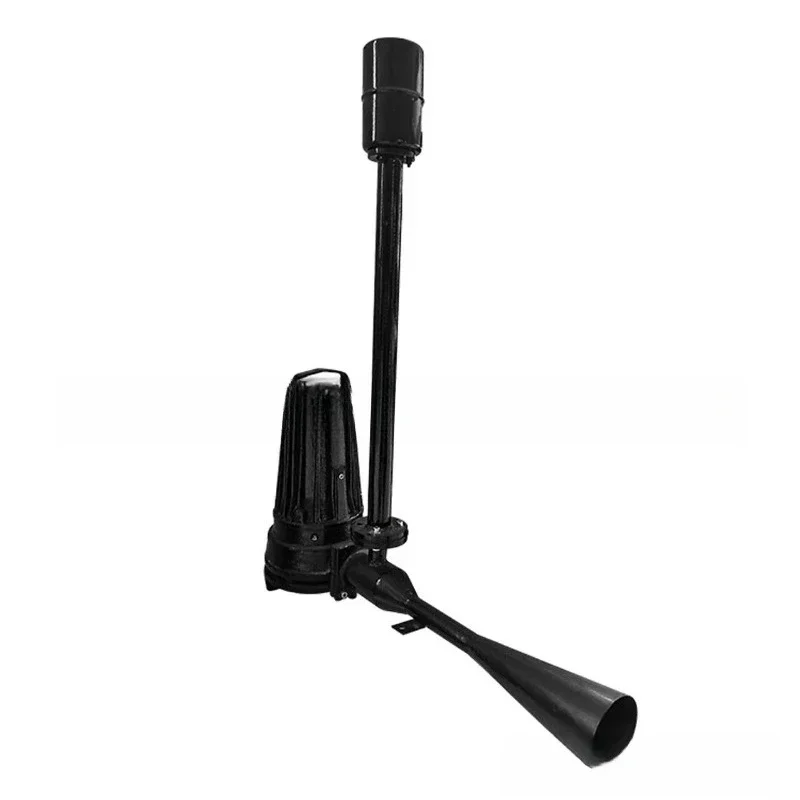 Flared enhanced aerator, non-clogging jet aerator, deep water self-circulating aerator