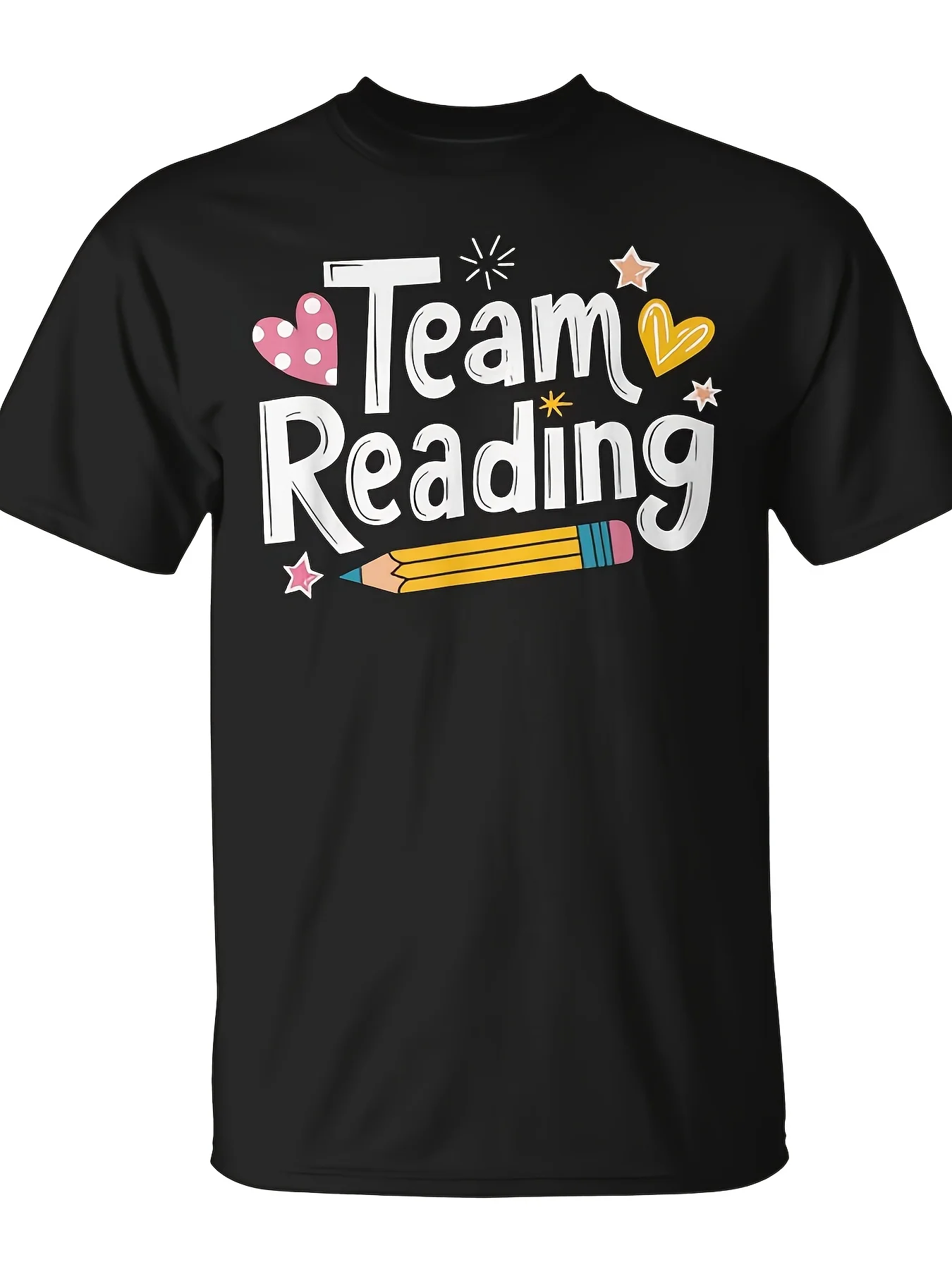 Interventionist Teacher and Literacy Coach Team Reading Tshirt Monsterryretro Casual Short-Sleeved T-Shirt with a Round Neck and Printed Pattern, Suitable for Daily Commuting and Outdoor Activities