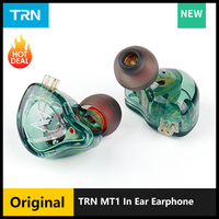 TRN MT1 In Ear Earphone Dynamic DJ Monitor IEM Earbud HIFI Sport Noise Cancelling Headsets TRN ST5 Kirin MT4 MT3 For Xiaomi