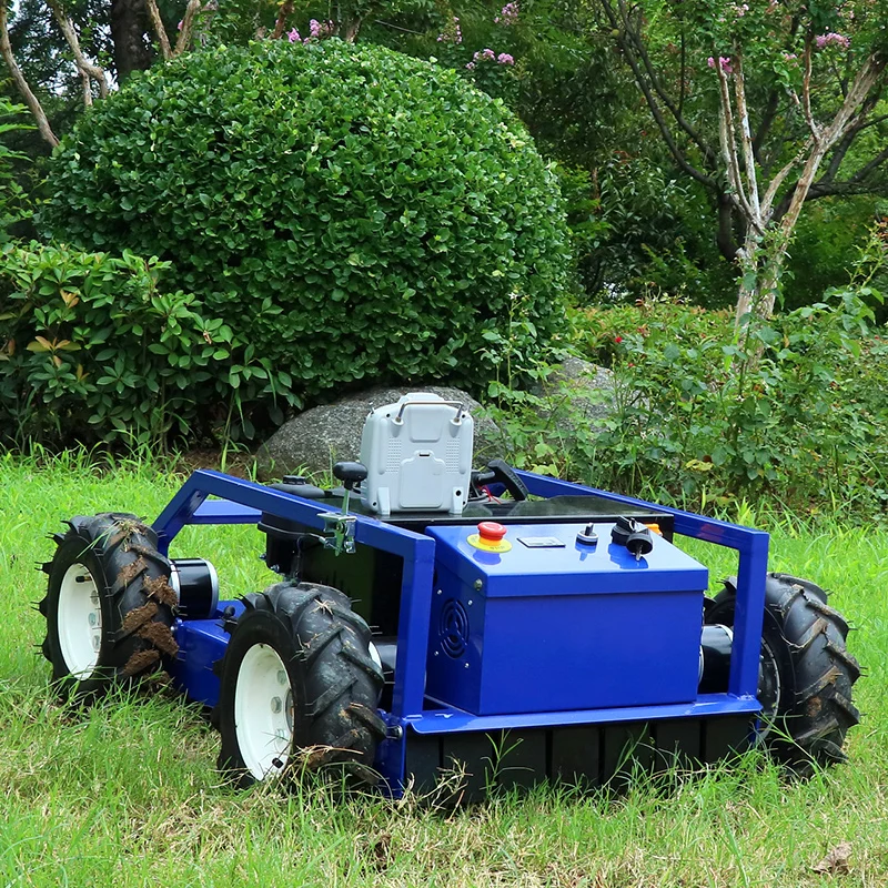 Cortacésped de gasolina personalizado con tracción en las cuatro ruedas, nueva cortacésped de granja para huerto